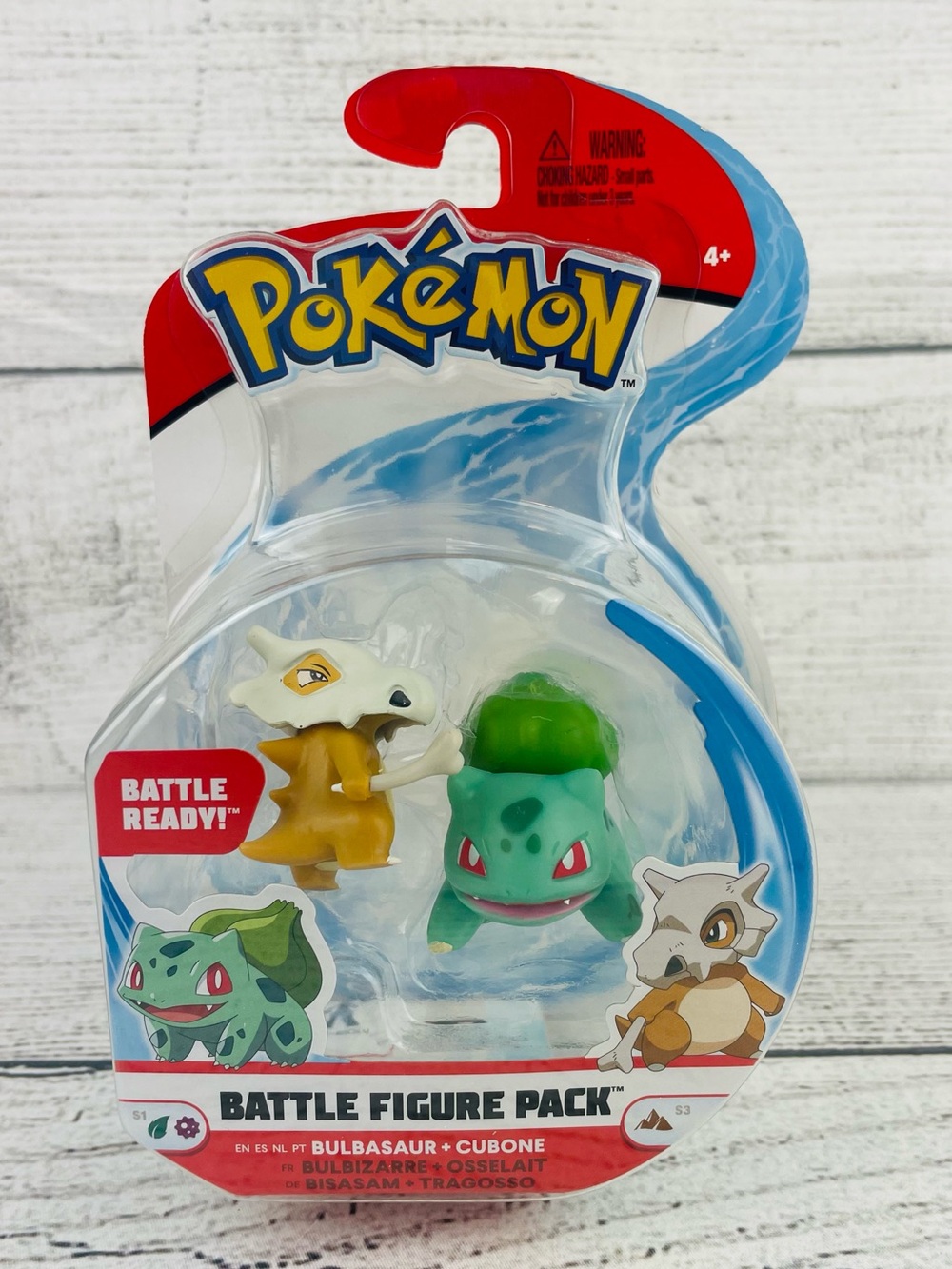 Pokemon Battle Figure Pack BULBASAUR & CUBONE 2 Inch Figures NEW